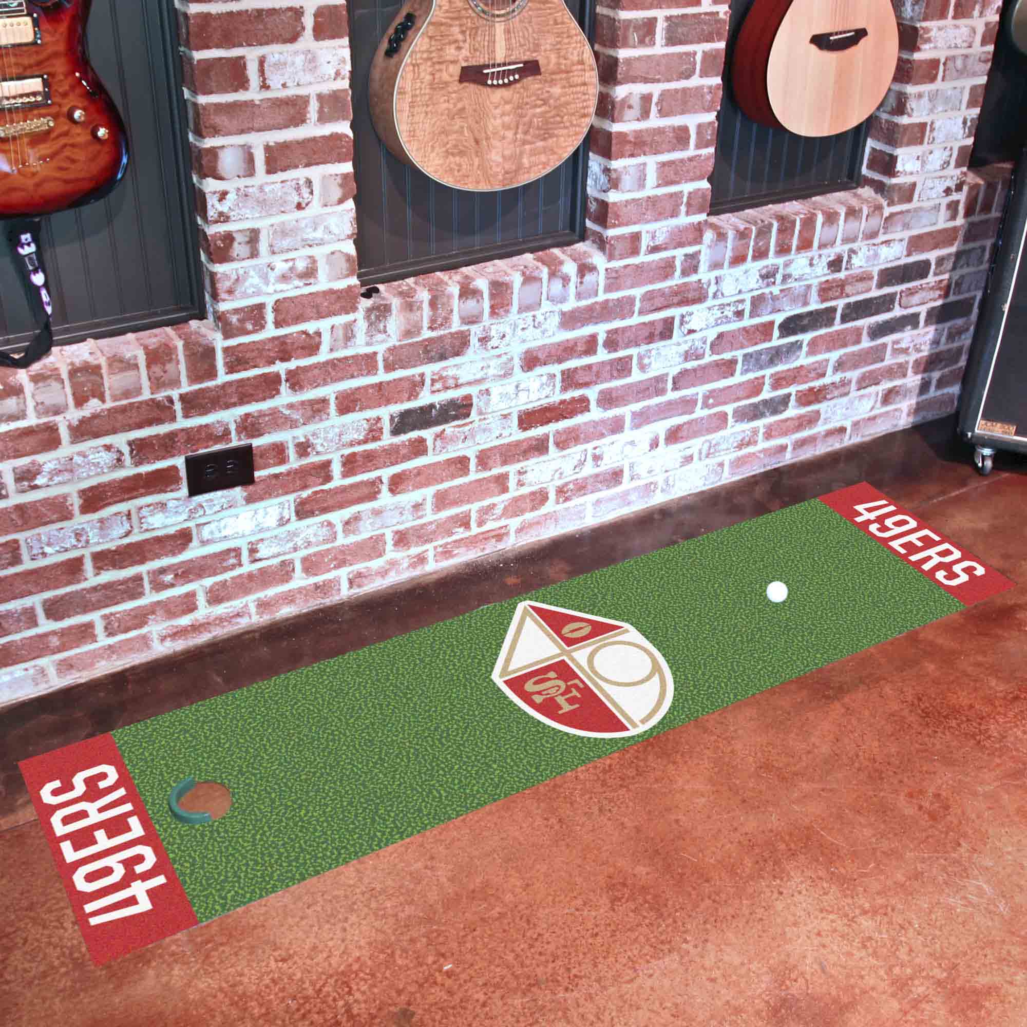 San Francisco 49ers Putting Green Mat - 1.5ft. x 6ft., NFL Vintage