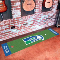 Seattle Seahawks Putting Green Mat - 1.5ft. x 6ft., NFL Vintage