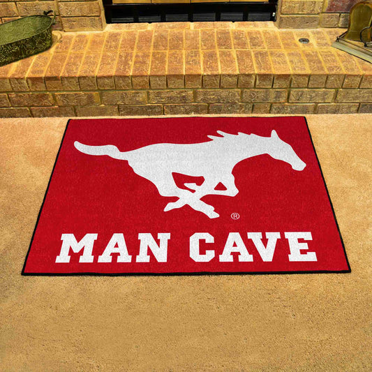 SMU Mustangs Man Cave All-Star Rug - 34 in. x 42.5 in.