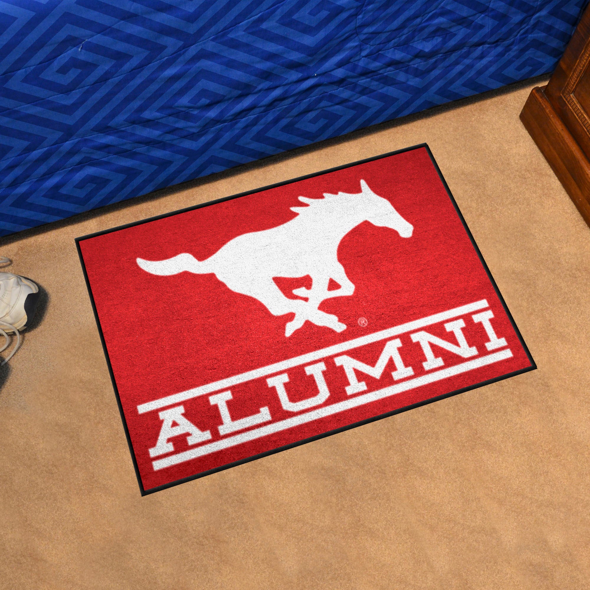 SMU Mustangs Starter Mat Accent Rug - 19in. x 30in. Alumni Starter Mat