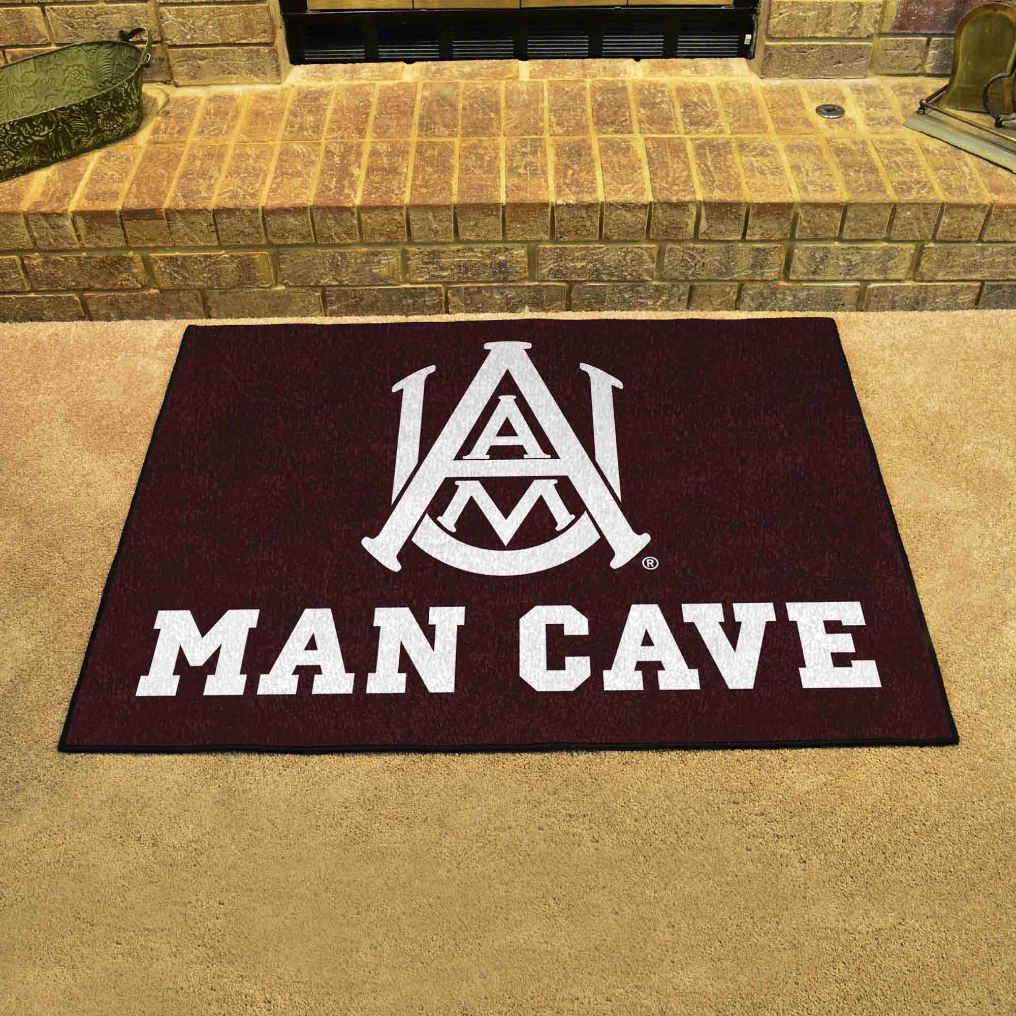 Alabama A&M Bulldogs Man Cave All-Star Rug - 34 in. x 42.5 in.