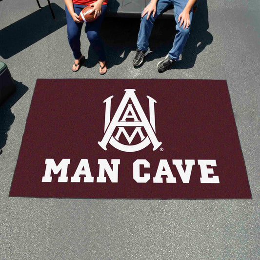 Alabama A&M Bulldogs Man Cave Ulti-Mat Rug - 5ft. x 8ft.