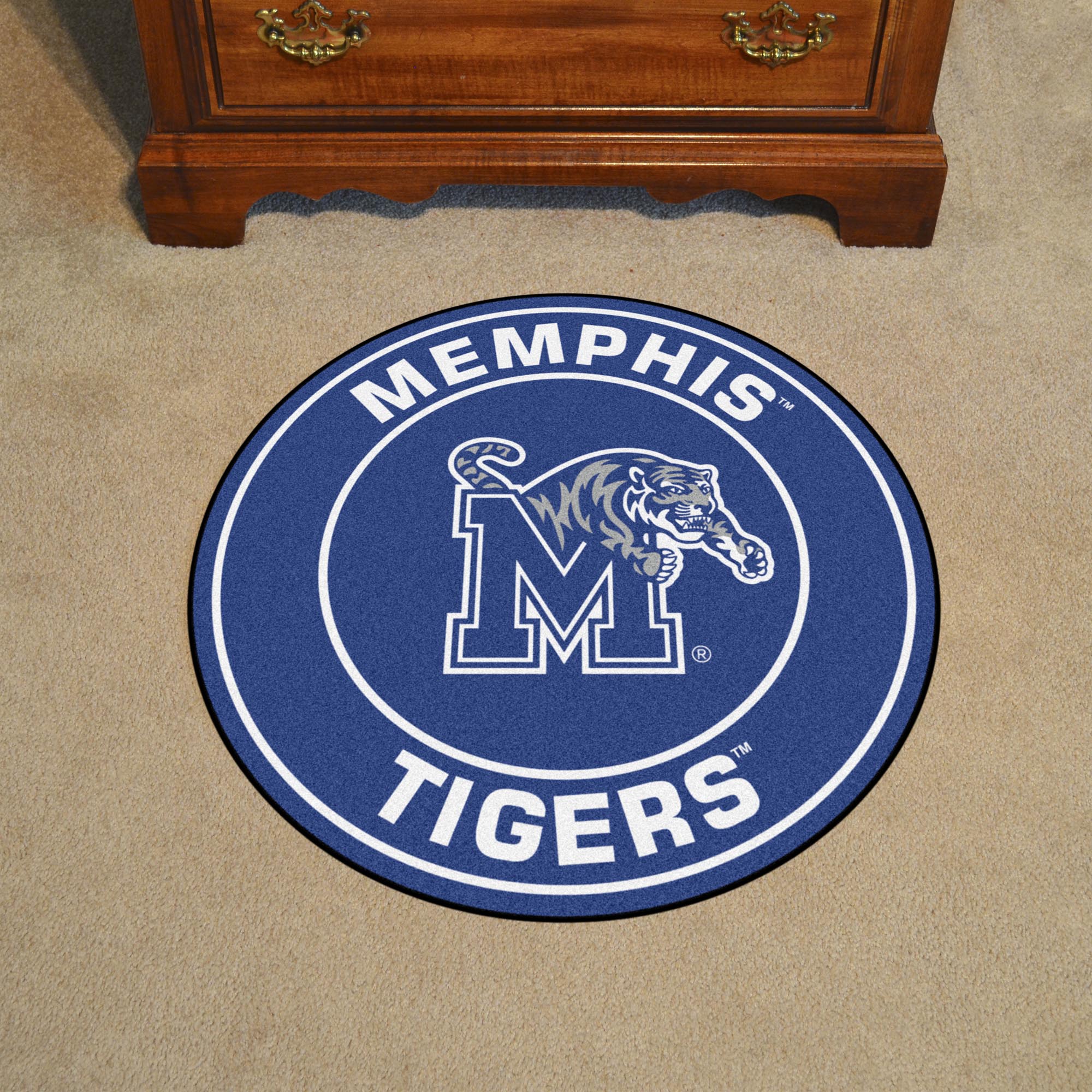 Memphis Tigers Roundel Rug - 27in. Diameter