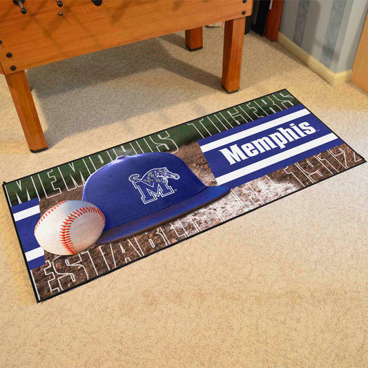 Memphis Tigers Baseball Runner Rug - 30in. x 72in.