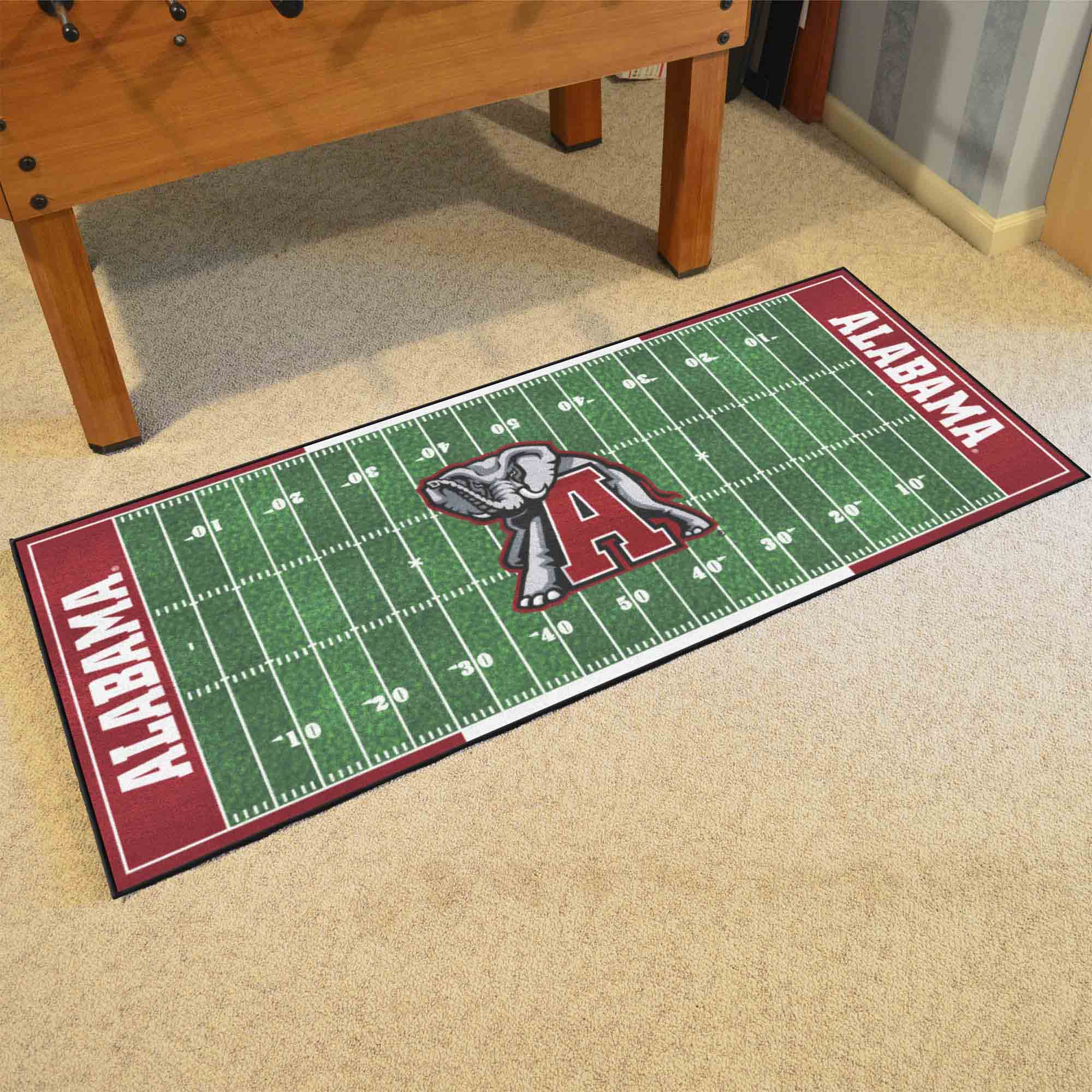 Alabama Crimson Tide Field Runner Mat - 30in. x 72in., BAMA Logo