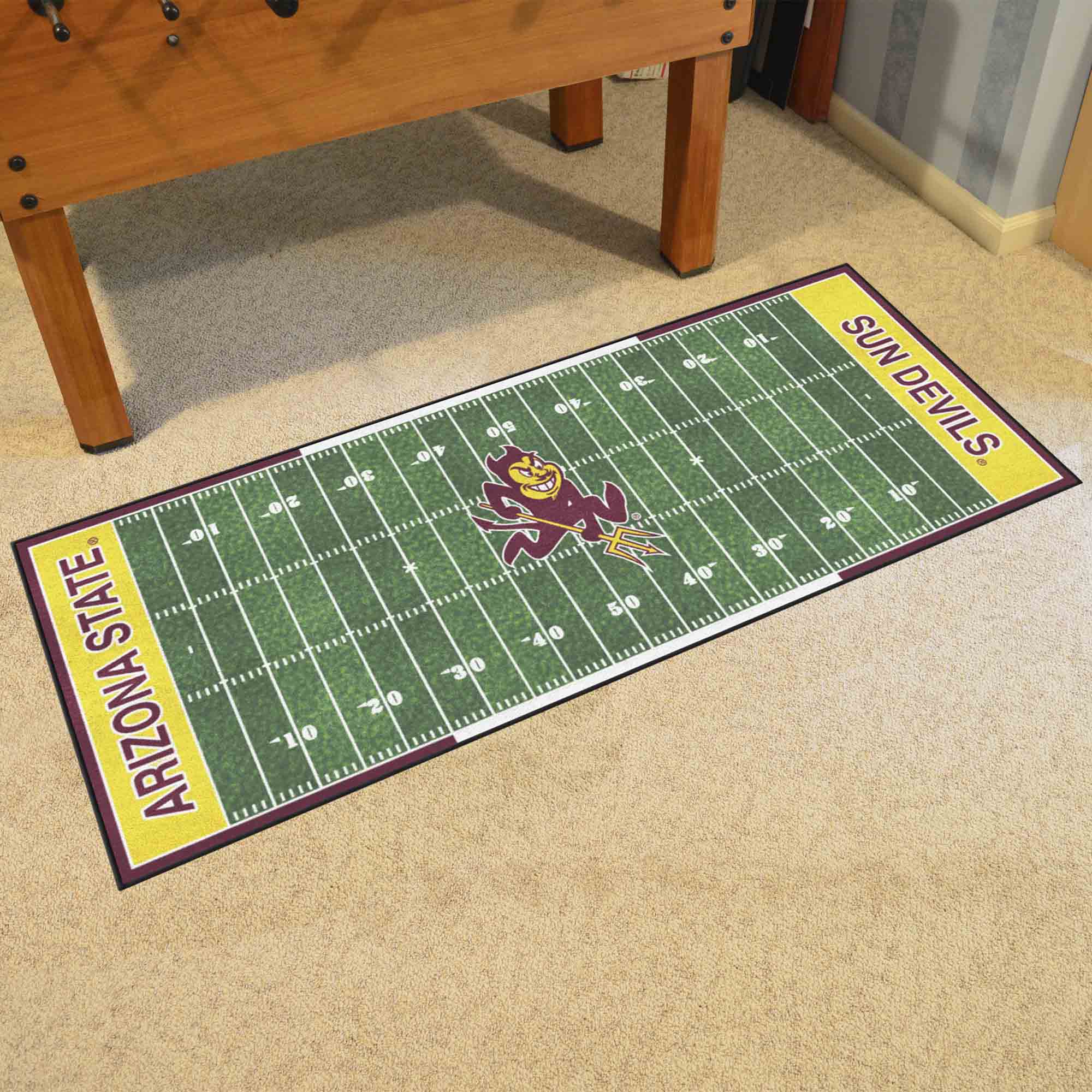 Arizona State Sun Devils Field Runner Mat - 30in. x 72in., Sparky Logo