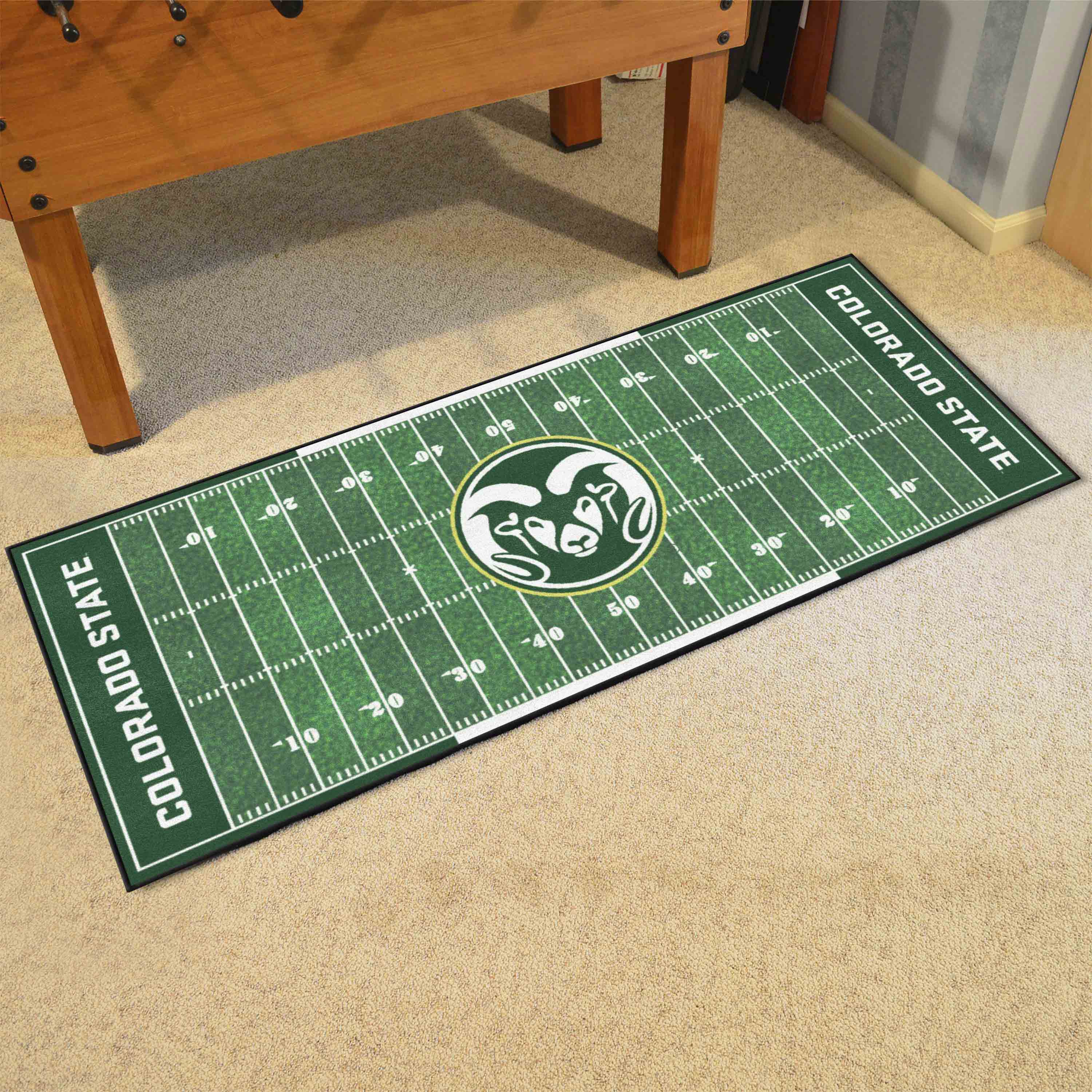 Colorado State Rams Field Runner Mat - 30in. x 72in. - Colorado State