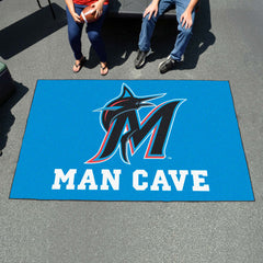 Miami Marlins Man Cave Ulti-Mat Rug - 5ft. x 8ft.