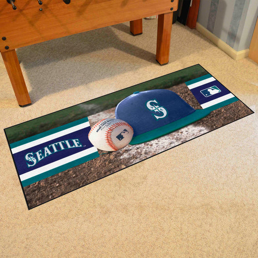 Seattle Mariners Baseball Runner Rug - 30in. x 72in.