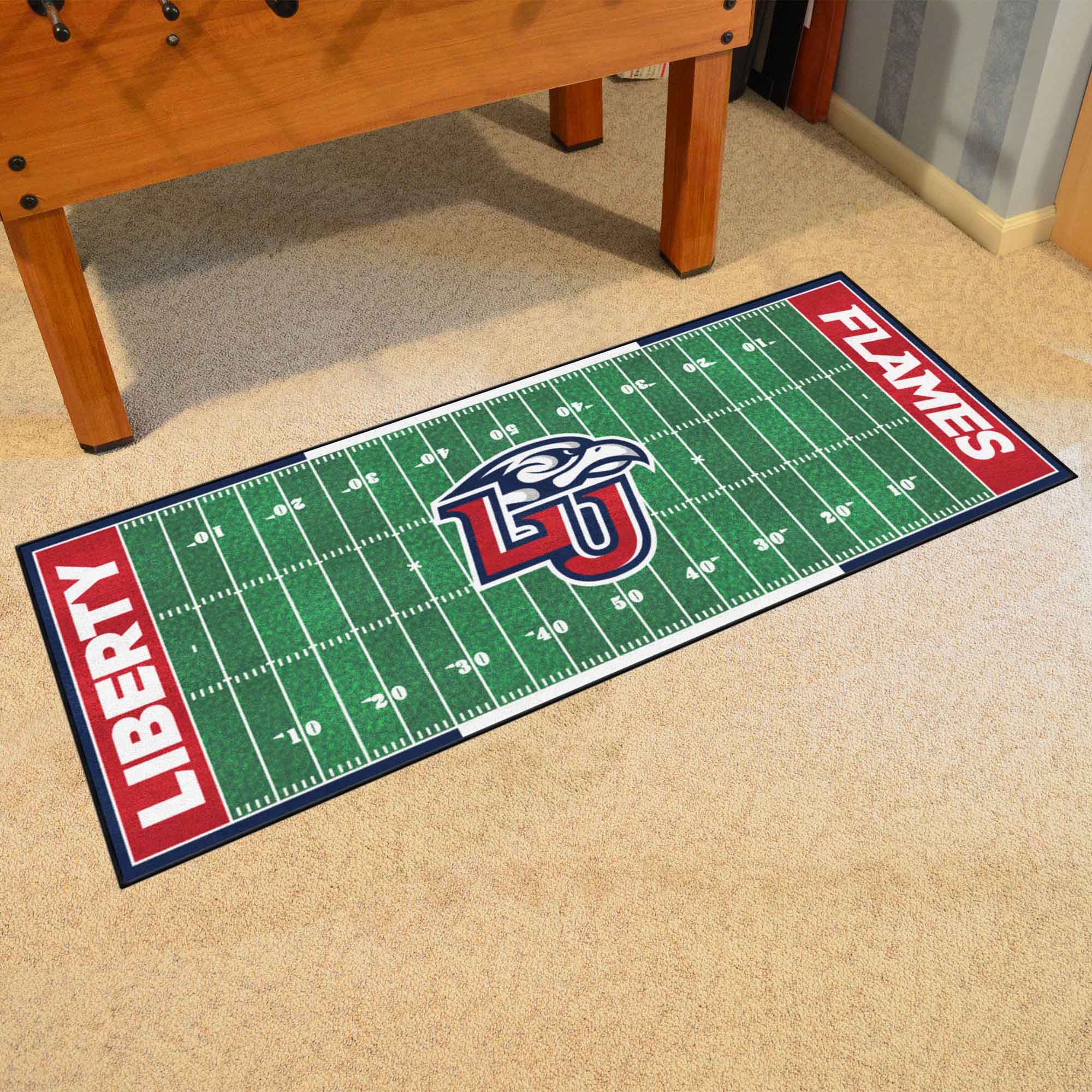 Liberty Flames Field Runner Mat - 30in. x 72in.