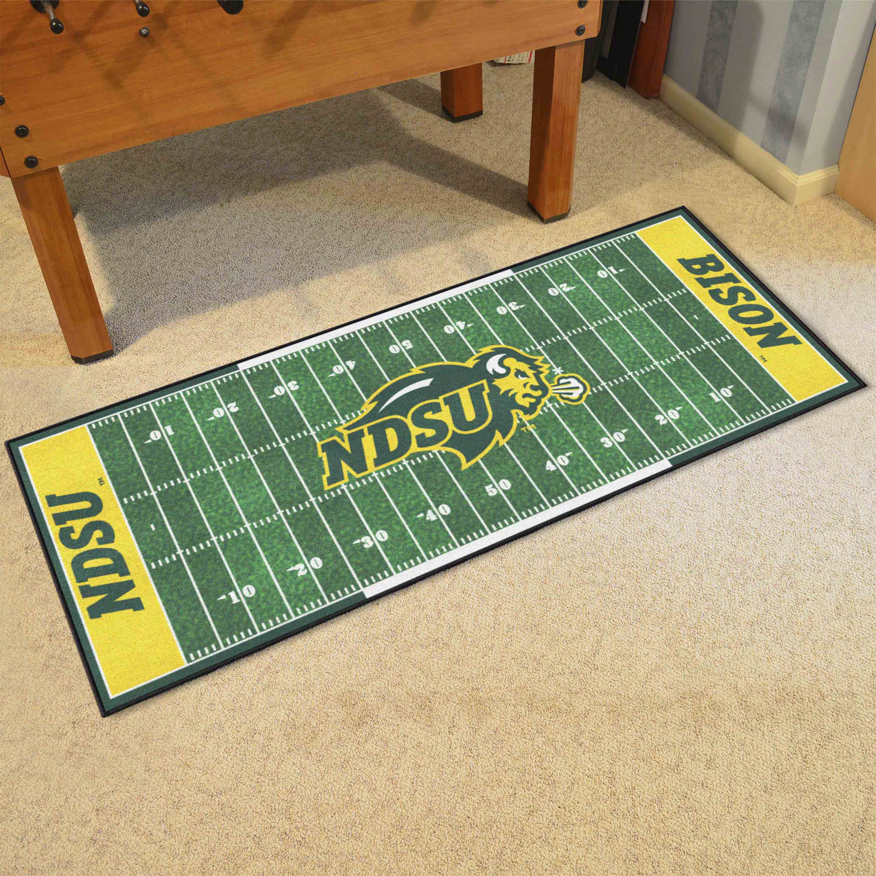 North Dakota State Bison Field Runner Mat - 30in. x 72in.