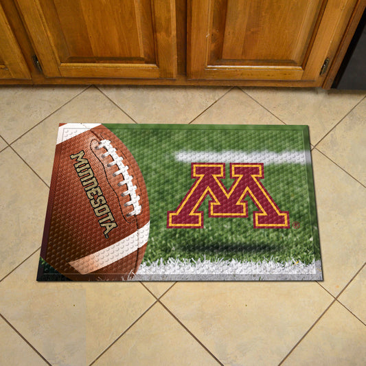 Minnesota Golden Gophers Rubber Scraper Door Mat