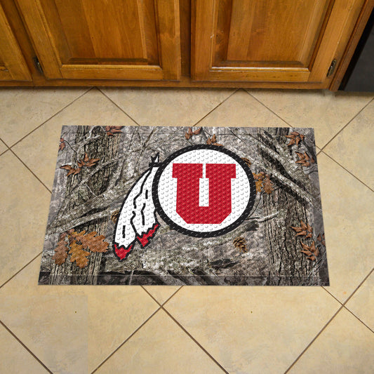 Utah Rubber Scraper Door Mat Camo