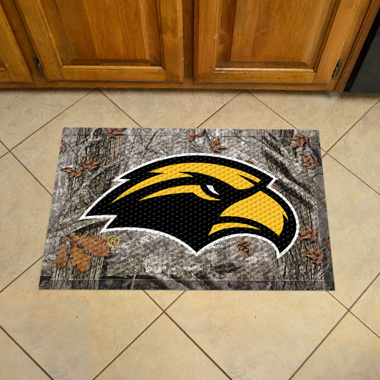 Southern Miss Rubber Scraper Door Mat Camo