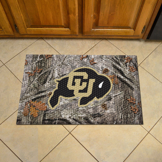 Colorado Buffaloes Rubber Scraper Door Mat Camo - Colorado