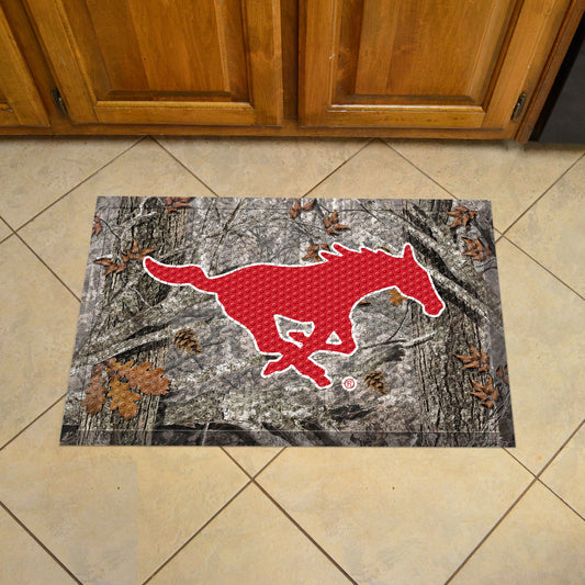 SMU Rubber Scraper Door Mat Camo