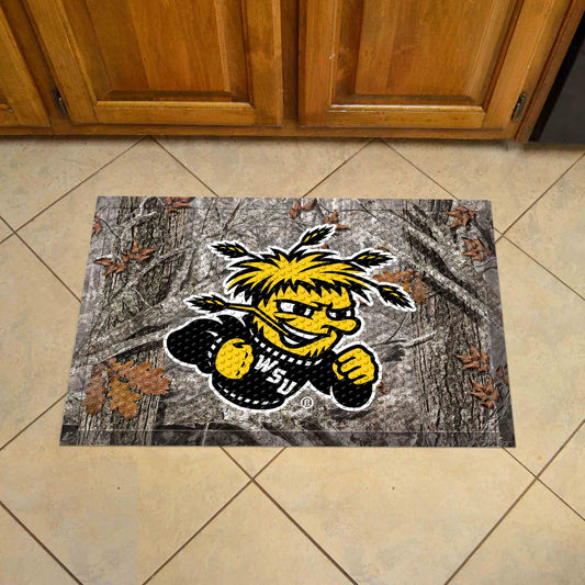 Wichita State Rubber Scraper Door Mat