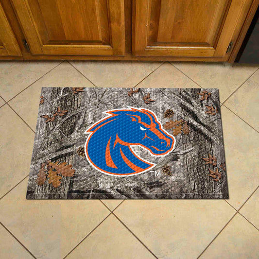 Boise State Broncos Rubber Scraper Door Mat Camo - Boise State