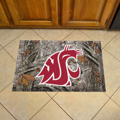 Washington State Rubber Scraper Door Mat Camo