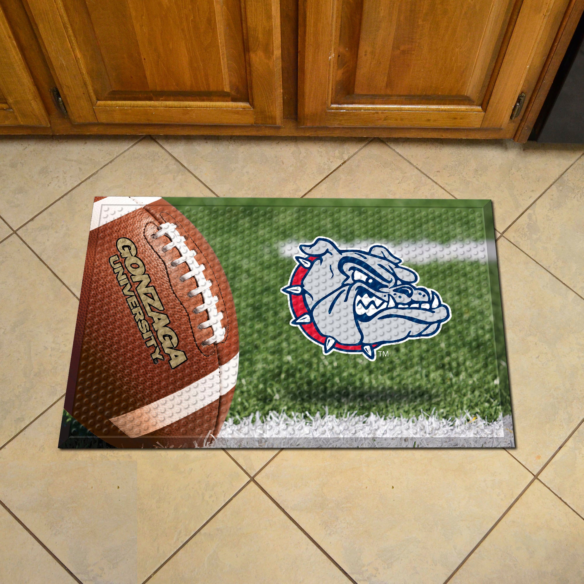 Gonzaga Bulldogs Rubber Scraper Door Mat