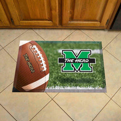 Marshall Thundering Herd Rubber Scraper Door Mat