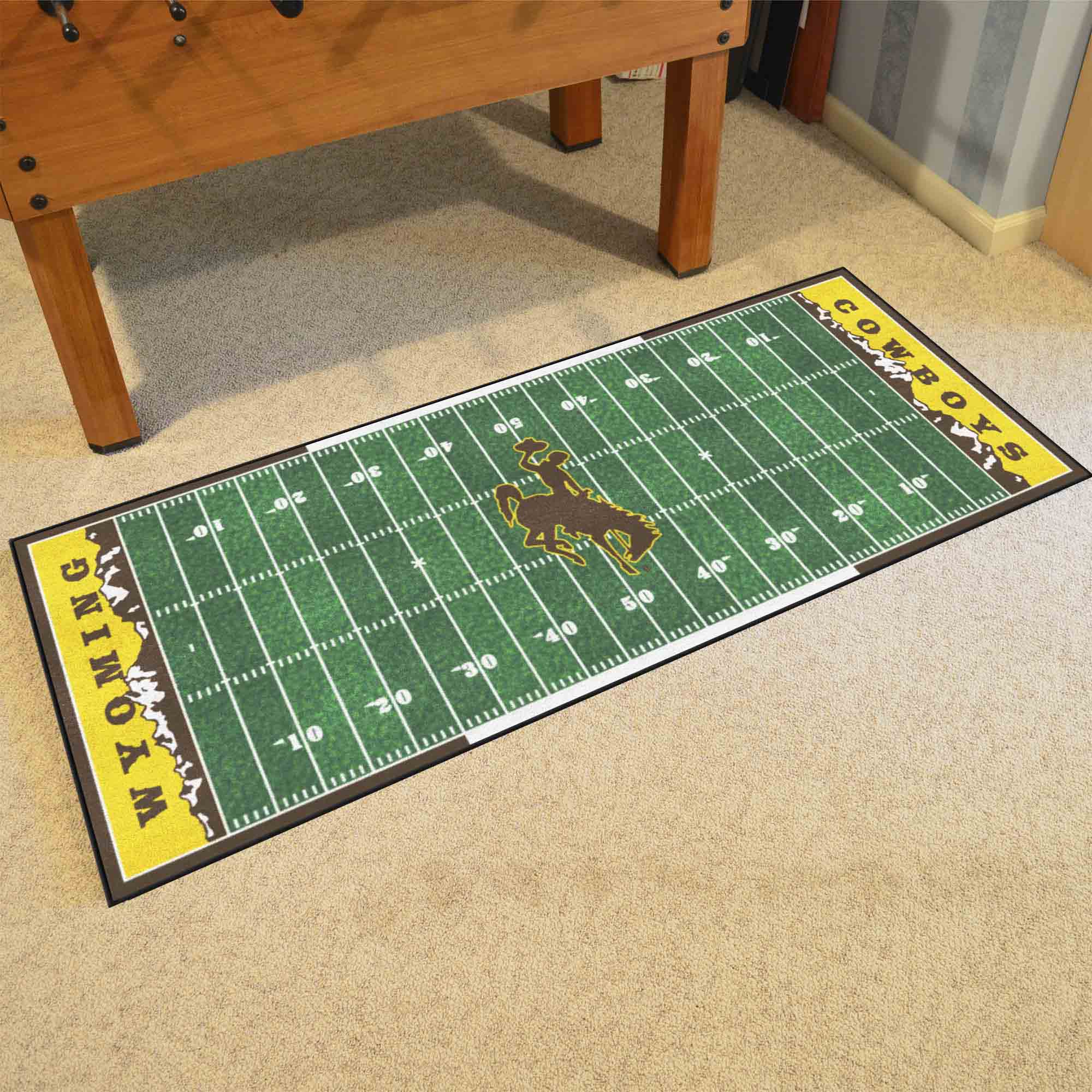 Wyoming Cowboys Field Runner Mat - 30in. x 72in.