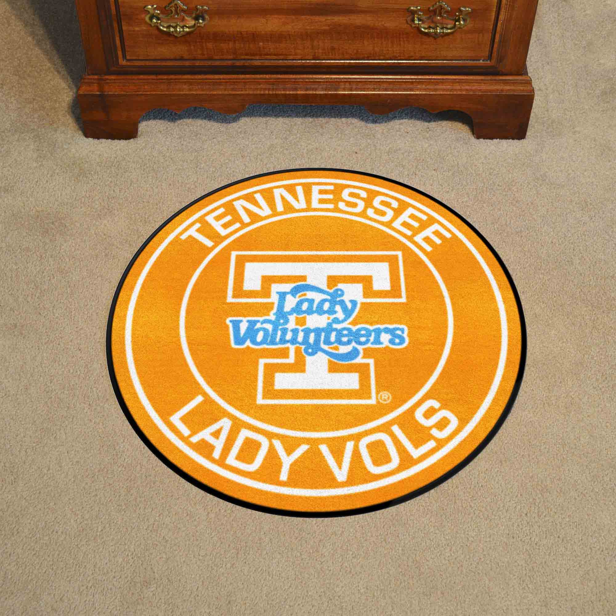 Tennessee Volunteers Roundel Rug - 27in. Diameter, Lady Volunteers