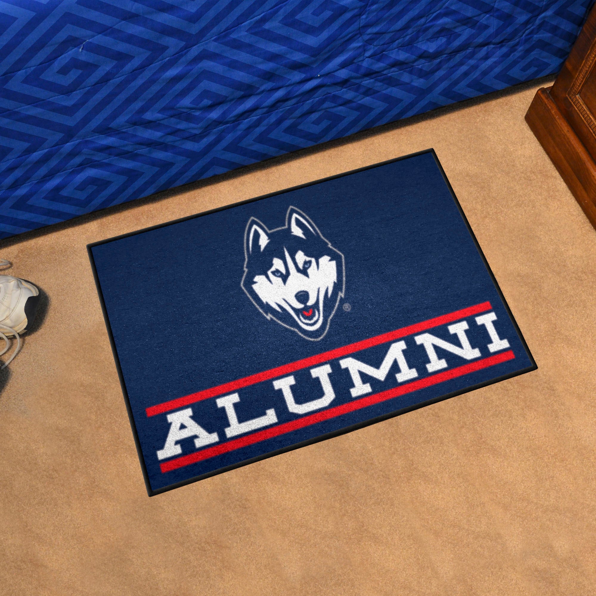 UConn Huskies Starter Mat Accent Rug - 19in. x 30in. Alumni Starter Mat