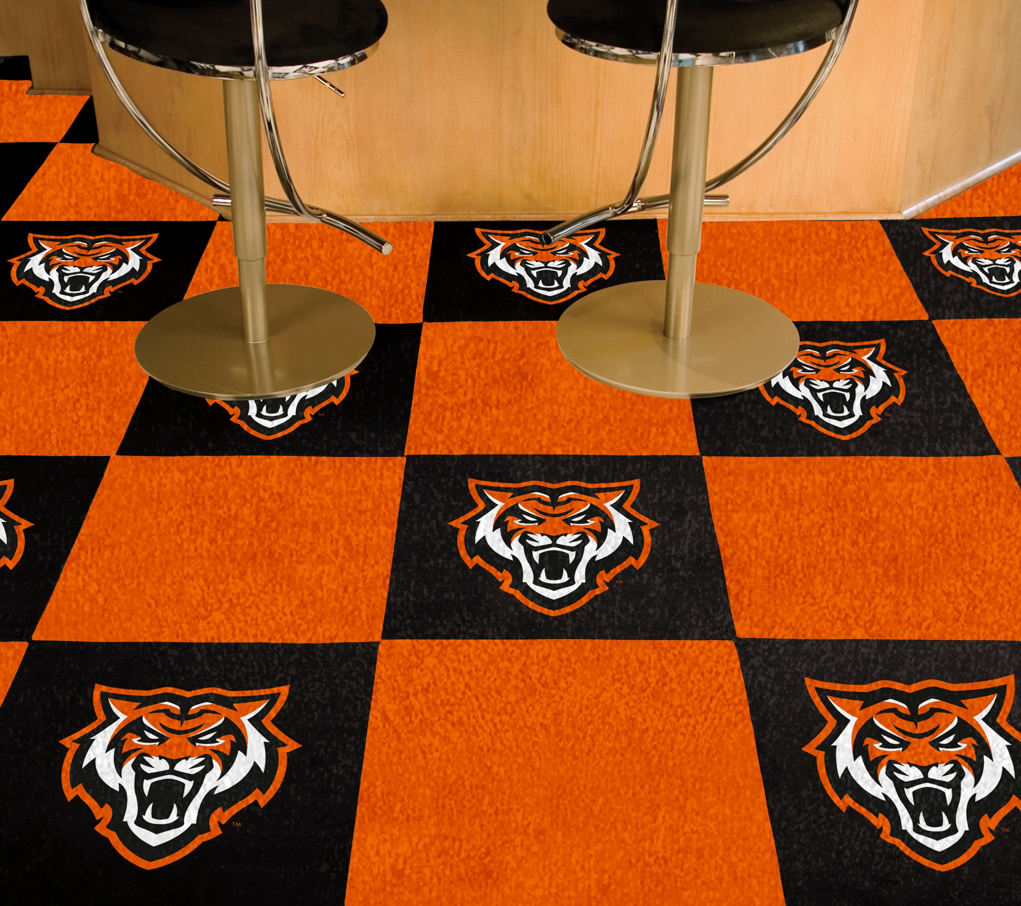 Idaho State Bengals Team Carpet Tiles - 45 Sq Ft.