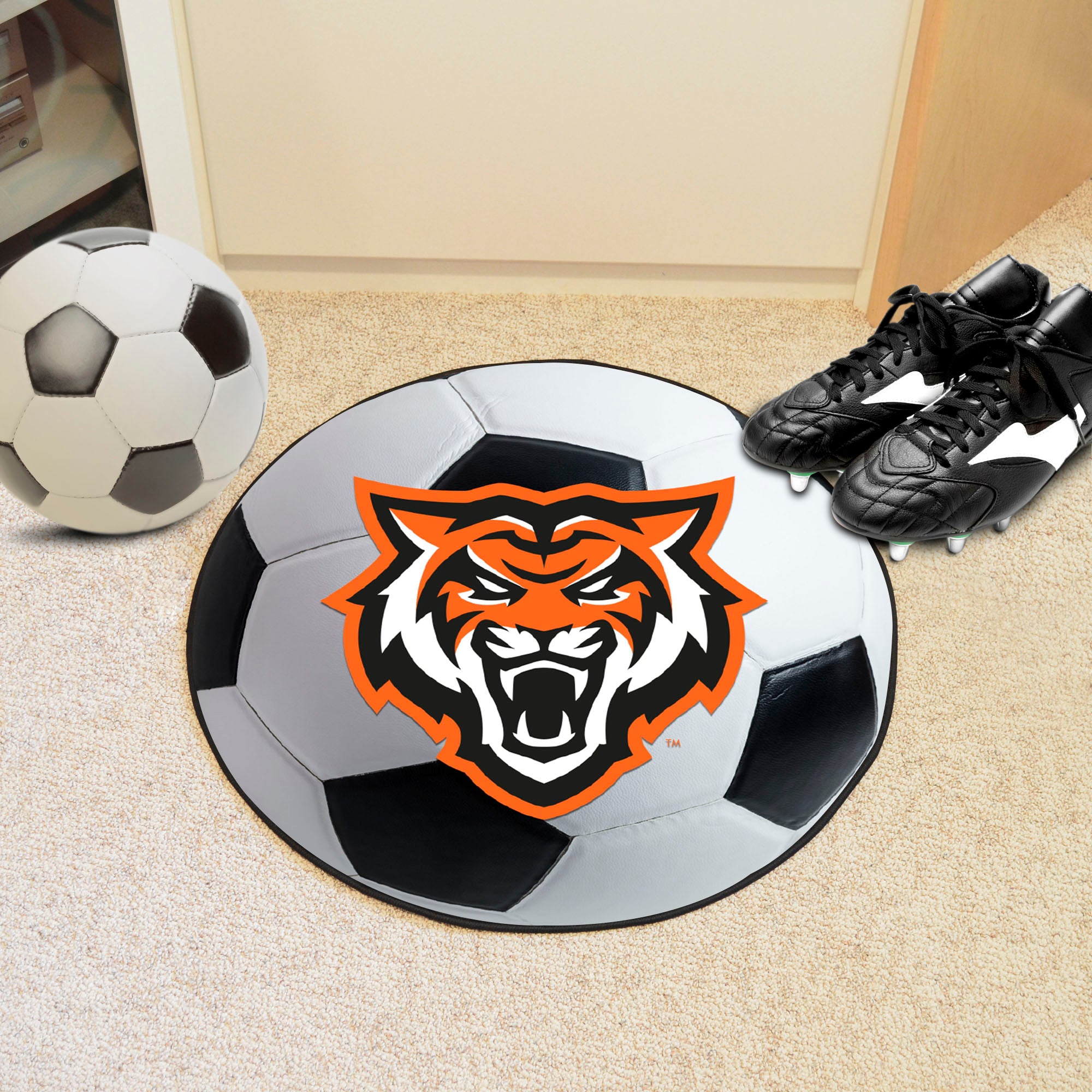 Idaho State Bengals Soccer Ball Rug - 27in. Diameter