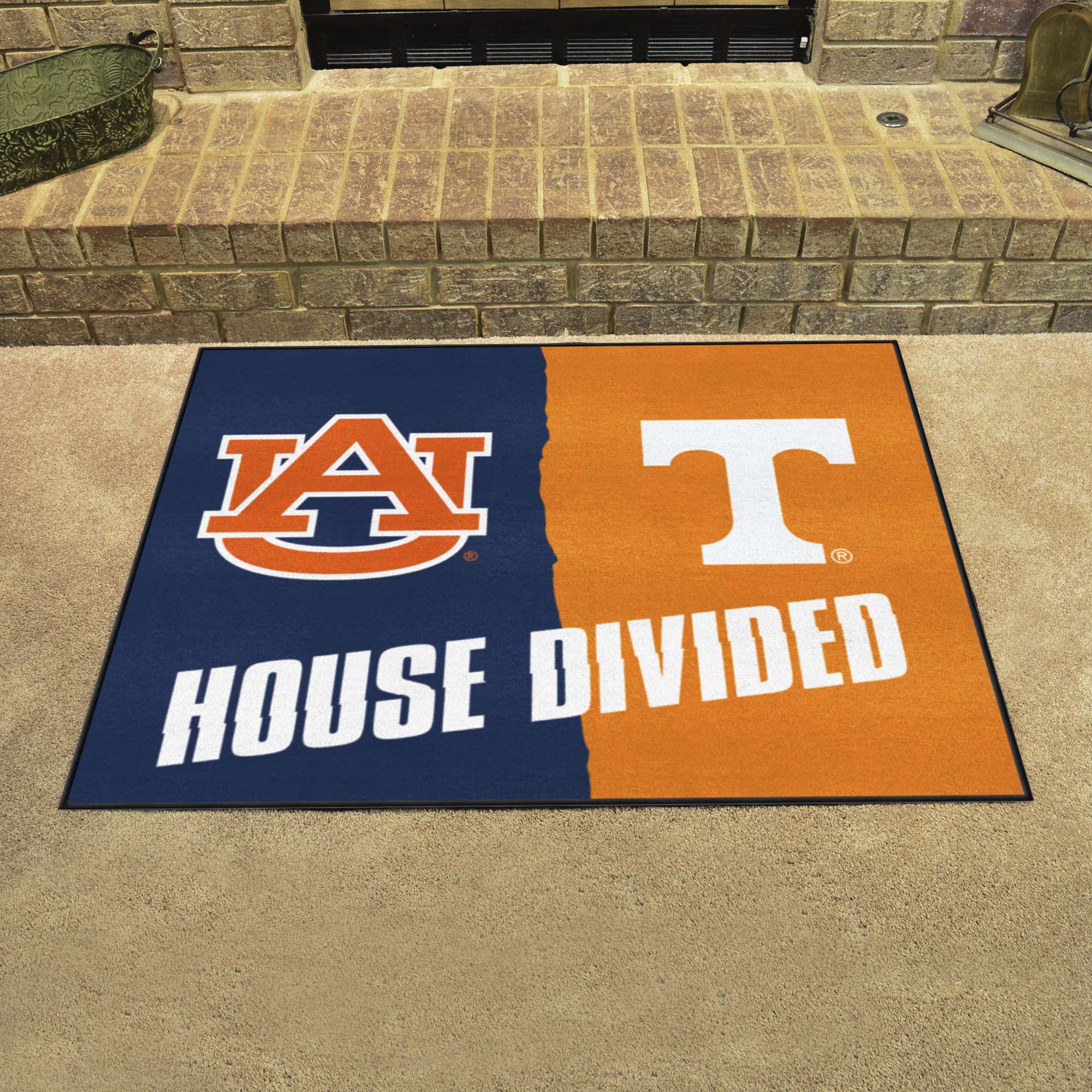 House Divided - Auburn / Tennessee House Divided House Divided Rug - 34 in. x 42.5 in. - House Divided - Auburn / Tennessee