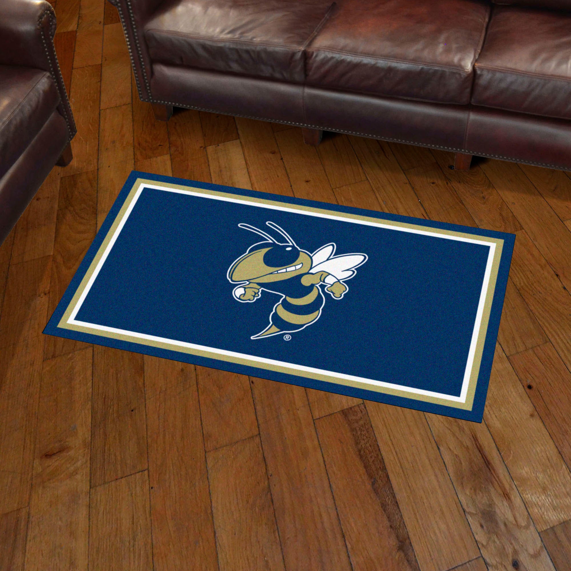 Georgia Tech Yellow Jackets 3ft. x 5ft. Plush Area Rug, Buzz