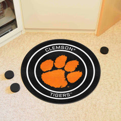 Clemson Hockey Puck Rug - 27in. Diameter - Clemson