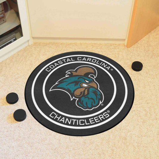 Coastal Carolina Hockey Puck Rug - 27in. Diameter - Coastal Carolina