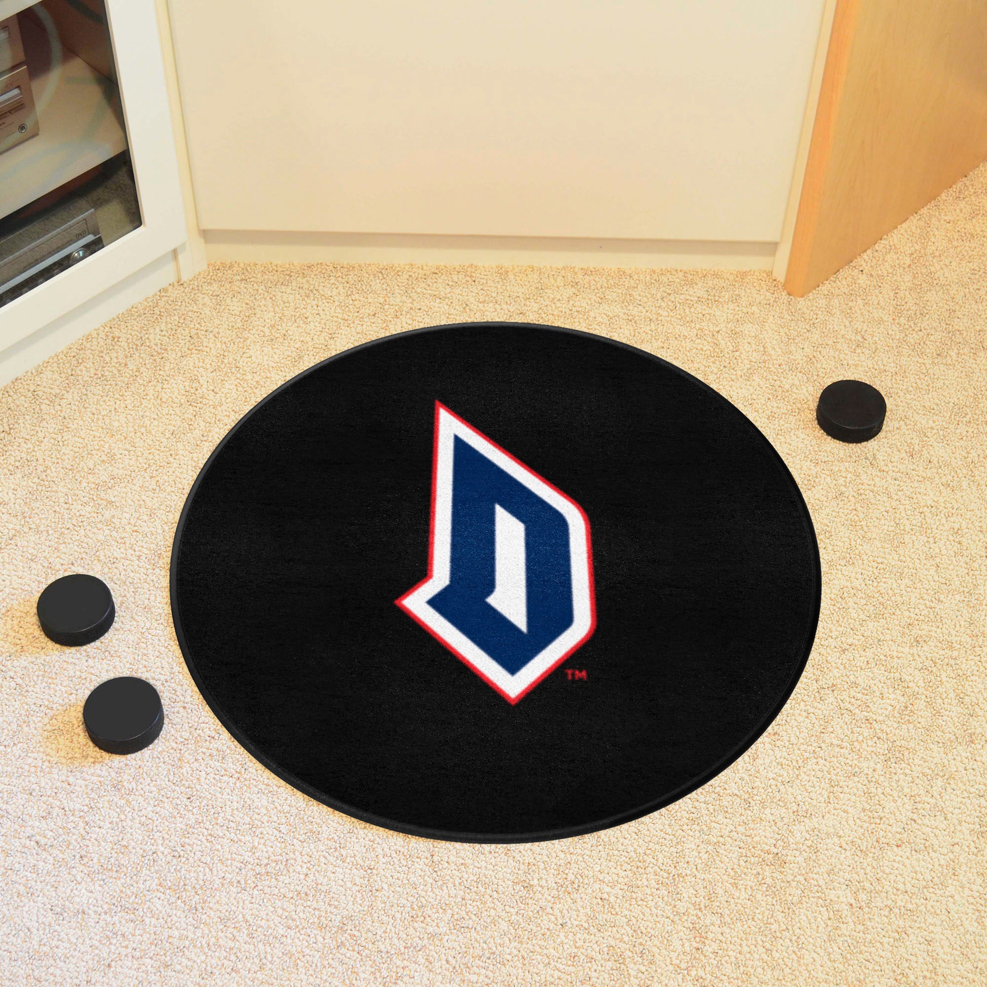 Duquesne Duke Hockey Puck Rug - 27in. Diameter