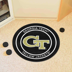 Georgia Tech Hockey Puck Rug - 27in. Diameter