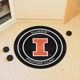 Illinois Hockey Puck Rug - 27in. Diameter