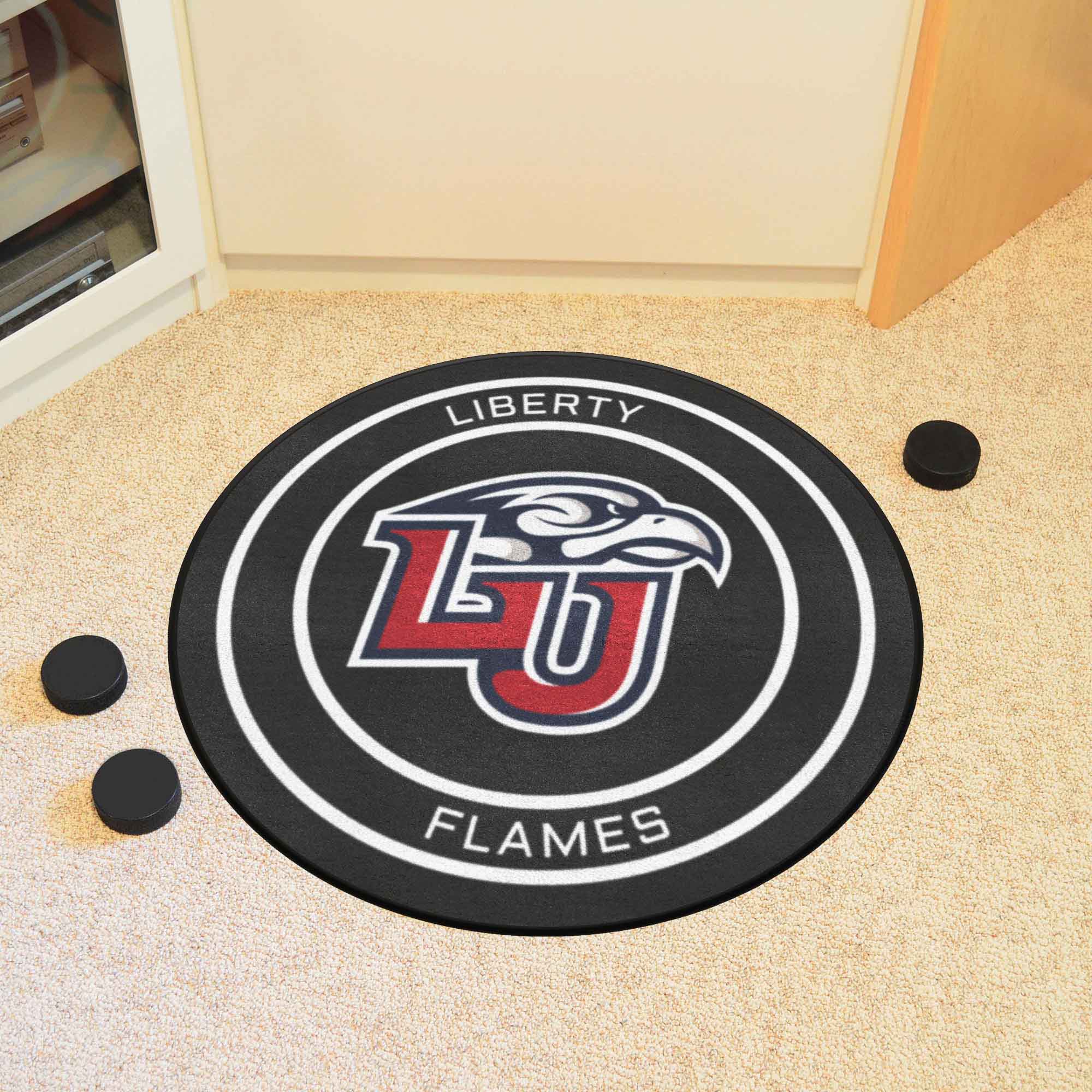 Liberty Hockey Puck Rug - 27in. Diameter