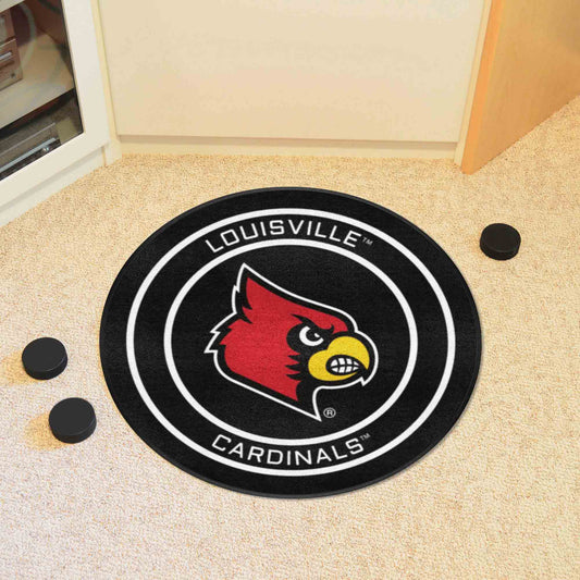 Louisville Hockey Puck Rug - 27in. Diameter