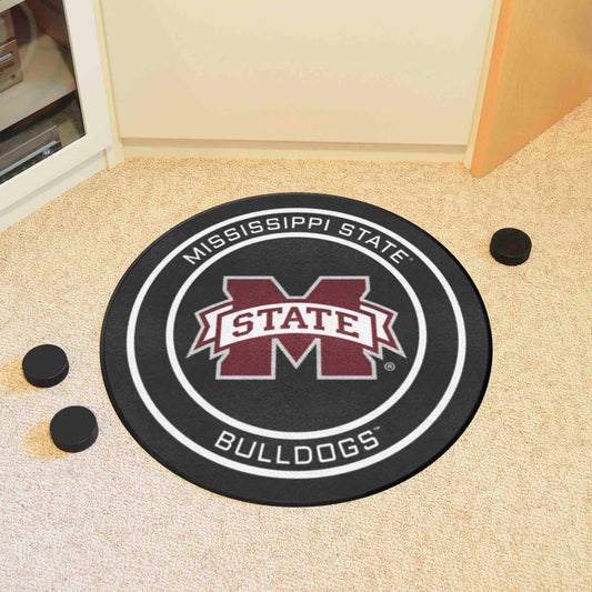 Mississippi State Hockey Puck Rug - 27in. Diameter