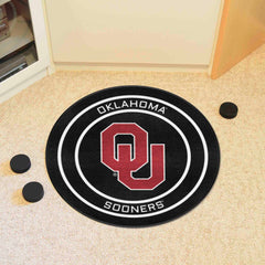 Oklahoma Hockey Puck Rug - 27in. Diameter