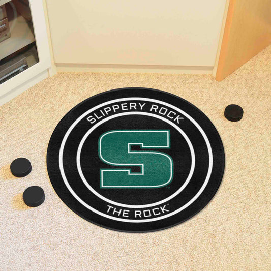 Slippery Rock Hockey Puck Rug - 27in. Diameter