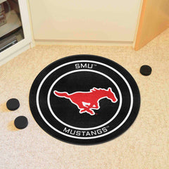 SMU Hockey Puck Rug - 27in. Diameter