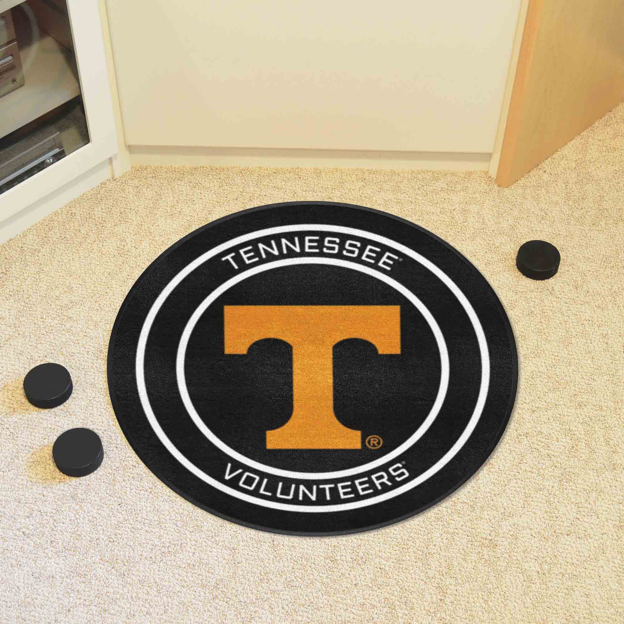 Tennessee Hockey Puck Rug - 27in. Diameter