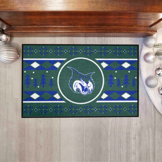 Georgia College Bobcats Holiday Sweater Starter Mat Accent Rug - 19in. x 30in.