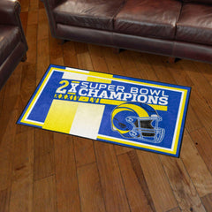 NFL - Los Angeles Rams Dynasty 3ft. x 5ft. Plush Area Rug - Los Angeles Rams