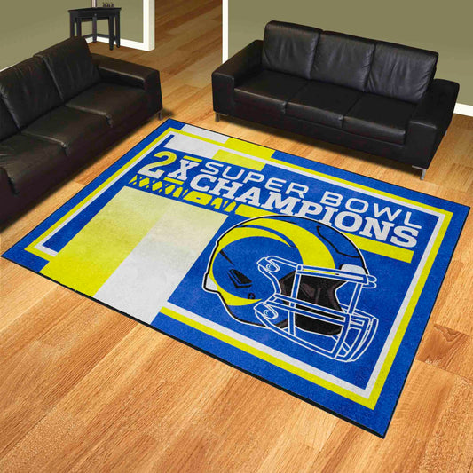 NFL - Los Angeles Rams Dynasty 8ft. x 10ft. Plush Area Rug - Los Angeles Rams