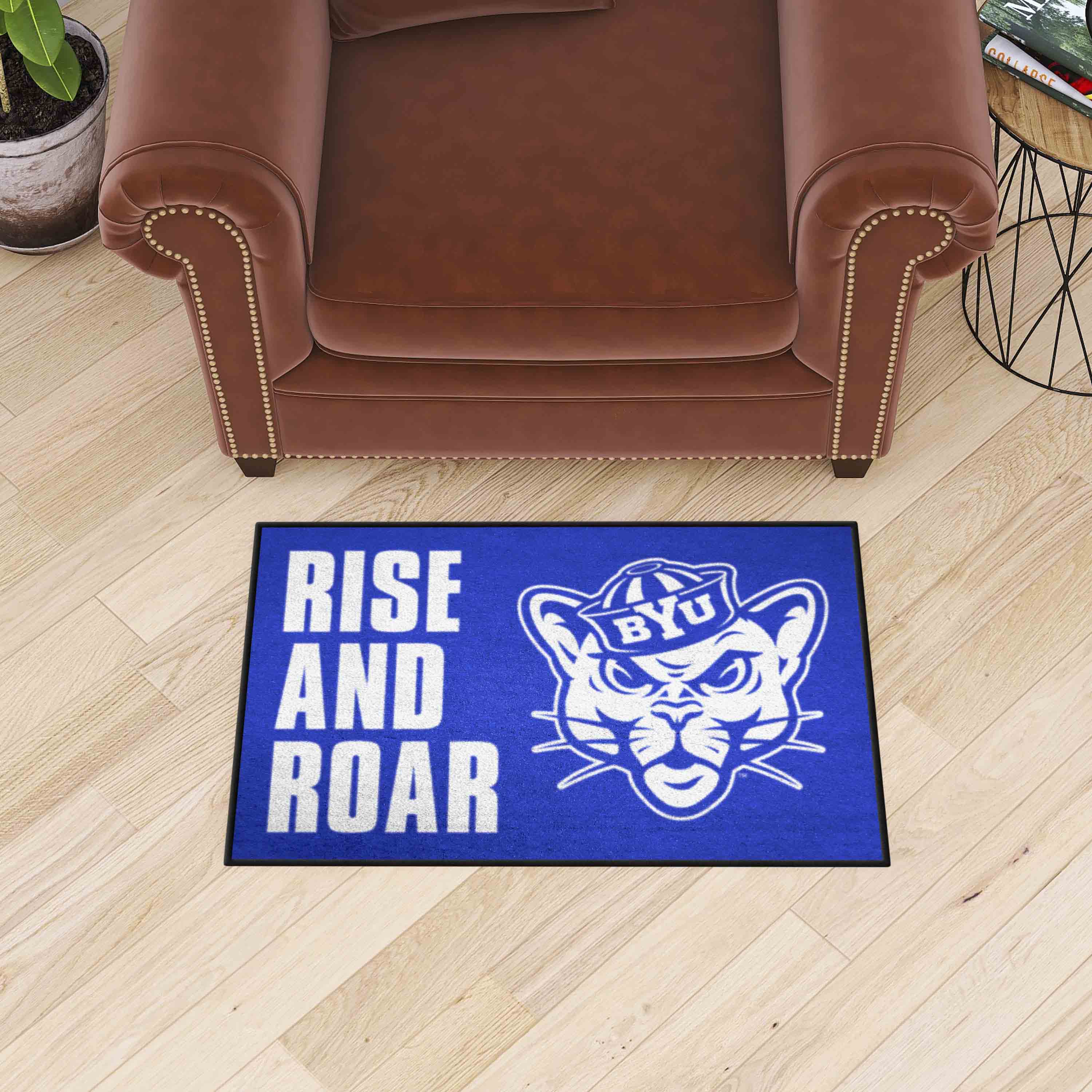 BYU Cougars Starter Mat Accent Rug - 19in. x 30in. Slogan Starter Mat