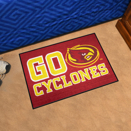 Iowa State Cyclones Starter Mat Accent Rug - 19in. x 30in. Slogan Starter Mat