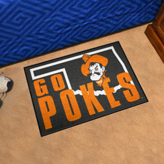 Oklahoma State Cowboys Starter Mat Accent Rug - 19in. x 30in. Slogan Starter Mat - Oklahoma State